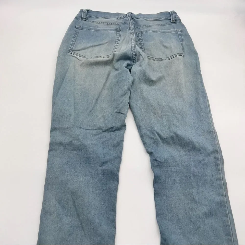 Free People Women's Long and Lean Light Wash Skinny High Rise Jeans-Size 25
